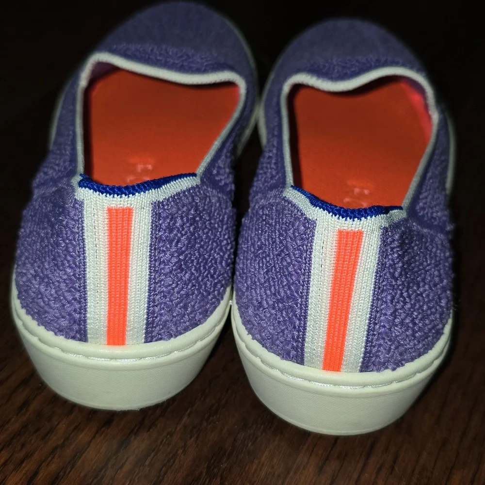 Rothys Amethyst Purple Terry Slip On Sneakers Shoes Cute Comfy Womens size 6 - Picture 8 of 13